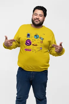 

Angemiel Wear Space And Prints Yellow Men 'S Sweatshirt
