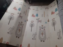 Estera de juego infantil brillante para bebés, 200cm x 180cm x 1cm, almohadilla plegable para gatear, XPE, para el hogar, exteriores, juego de rompecabezas impermeable