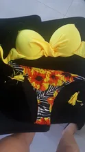 Bikini de talla grande para mujer, traje de baño Sexy de realce, conjunto de Bikini con estampado Floral, ropa de baño, ropa de playa de dos piezas 2021