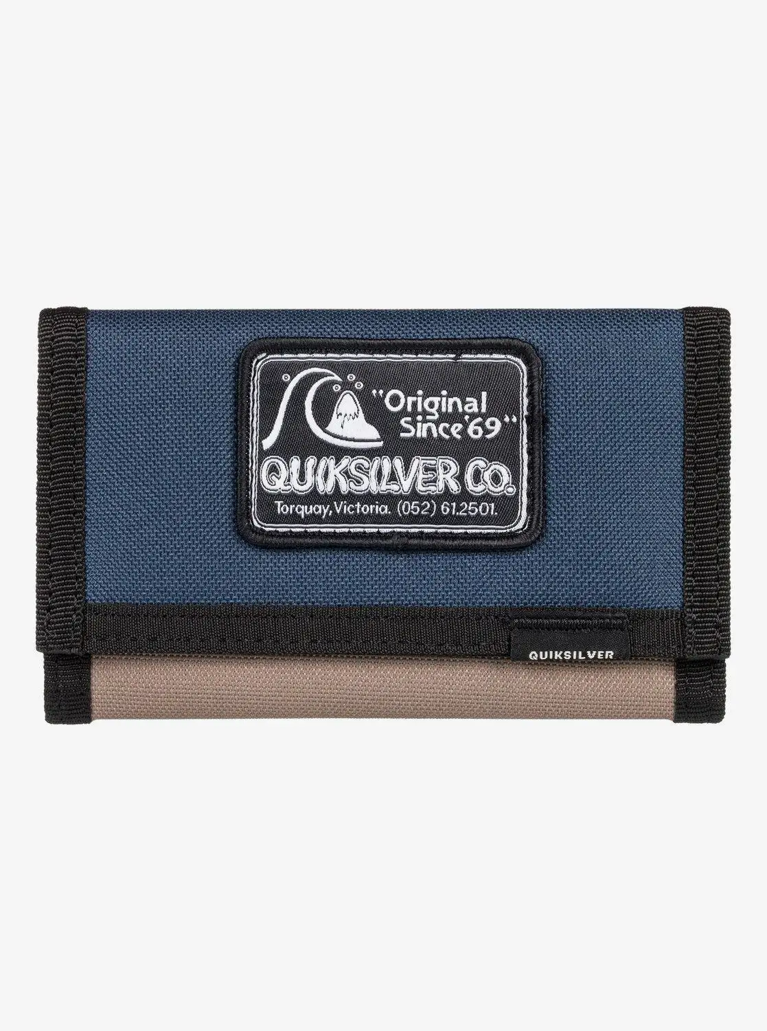 Кошелек из ткани Quiksilver The everyday синий коричневый