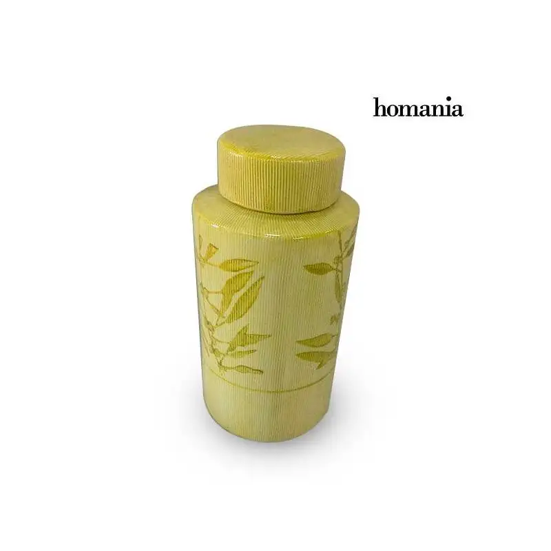 Тибор желтая керамика(13x13x25 см) от Homania