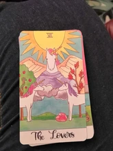 Cartas de Tarot de unicornio de cristal, guía, adivinación, Destino, Juego de mesa, 78 cartas/juegos