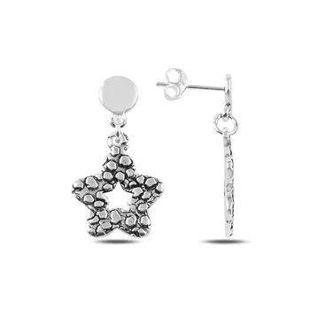 

Angemiel 925 Silver Dangle Daisy Earrings