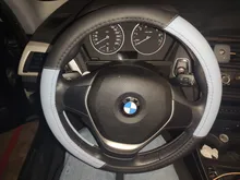 Protector para volante de coche 38CM de microfibra de cuero de la PU funda de volante para mujeres 15 pulgadas cubierta de volante para golf/bmw funda volante coche capas volantes de carro cubre volante auto cubre vola