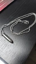 HiP Hop Bullet Pendant Necklaces For Men Design Link Chain 3 Colors God Bless You Personality