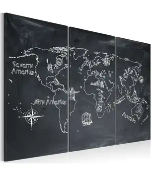 

Table-Geography class (Czech language)-Triptych