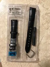 Calfskin-Correa de reloj de cuero de vaca genuino, pulsera de correa de reloj, hebilla de mariposa de repuesto, 12mm-24mm