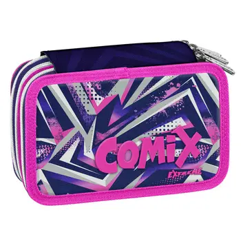 

COMIX CASE 3 ZIP EXTREME FULL COLOR MARKERS and ACCESSORIES FUCHSIA