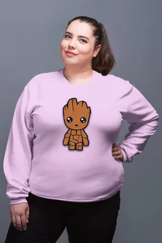 

Angemiel Wear Groot Doll Pink Women Sweatshirts