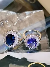 Conjuntos de joyas para novias, juego de collar de Color plateado con piedra de cristal azul a la moda, conjuntos de joyería africana