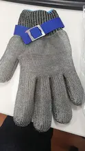 Guantes anticortes resistentes, de seguridad, alambre de acero inoxidable, malla metálica, de carnicero
