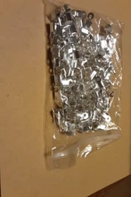 200 unids / lote, cierres de cala, tapas de extremo de cable, cinta de cuerda, Clip de cuero, punta, conectores de cuentas de crimpado para hacer joyas DIY