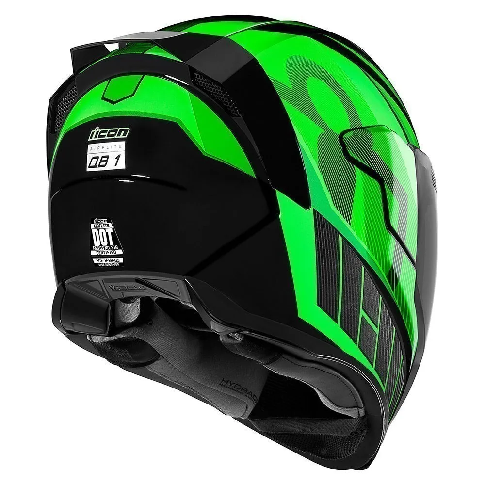 Icon Airflite QB1 зеленый мотошлем(цвет: зеленые, размер: 2xl