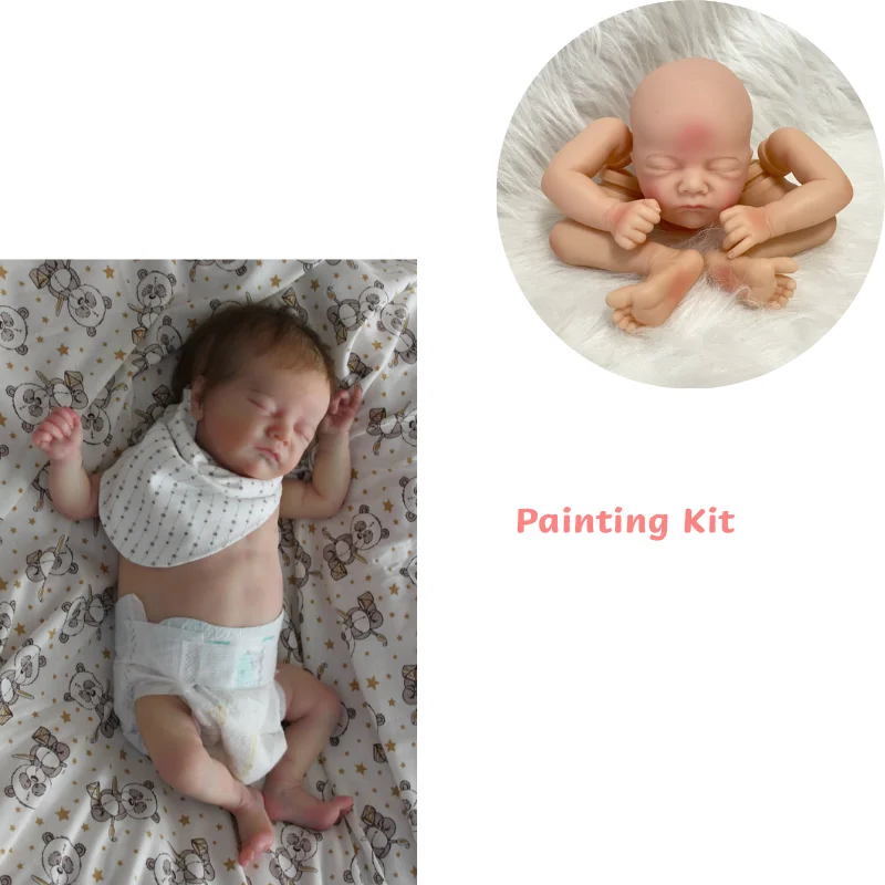 18 Inch Painted Kit Charlotte Bebe Reborn Kit Baby Molds Unassembled