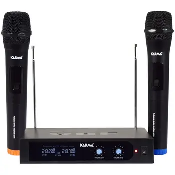

Kit dual wireless microphone handheld VHF