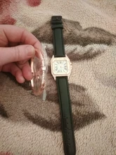 Reloj de pulsera con esfera cuadrada estrellada de diamante para mujer, conjunto de cronógrafos de pulsera, de cuero, de cuarzo, femenino