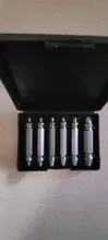 Juego de brocas para extraer tornillos dañados, herramientas de demolición, Extractor de tornillos pelados, fácil de quitar, 6 uds.
