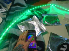 Led-Strip-Light Power-Adapter Music-Controller Bluetooth Flexible 2835 Rgb 5050 12V 10M