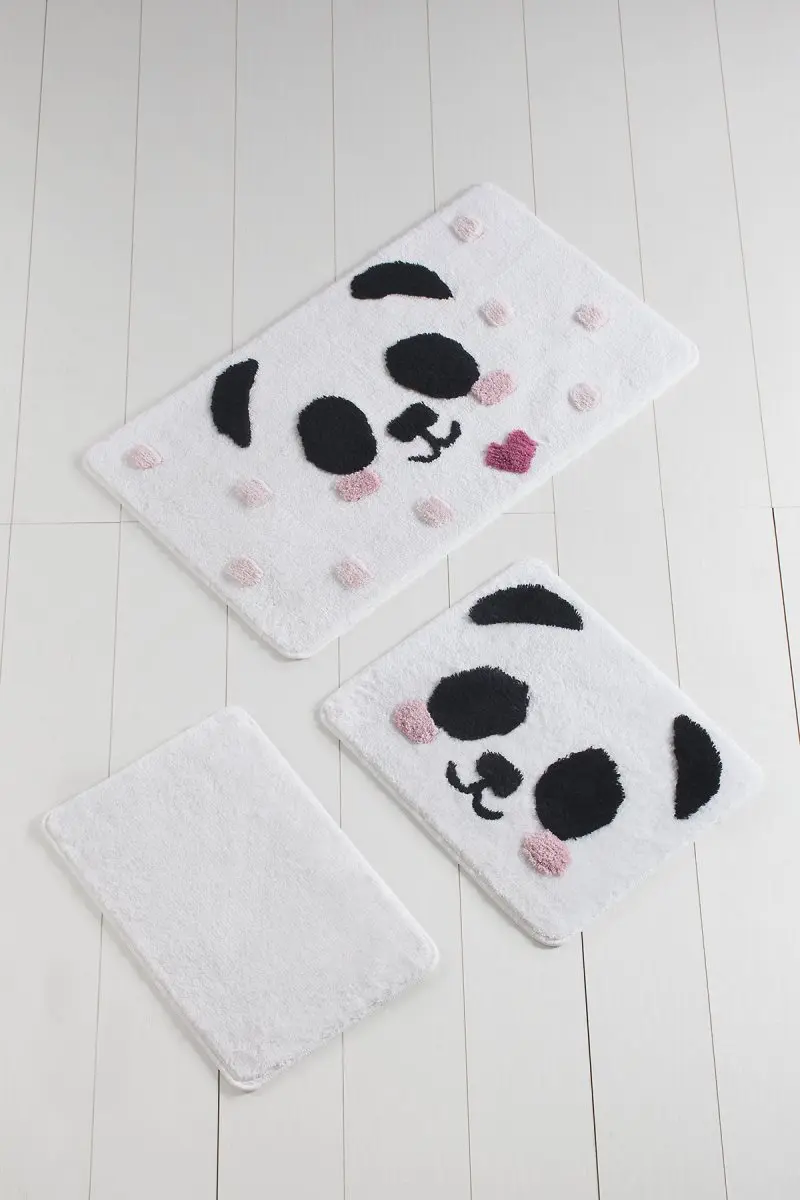 

Bath Mat-mats | Mat Bath Mats Non Slip Anti Mould Mats Panda 3L Set 60X100 Cm -50X60 Cm-40X60 Cm