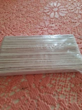 Limas de tapón lijado para manicura, 40 Uds., papel de lija de media luna de madera, herramienta de Arte de uñas lateral, palo grueso de doble cara