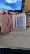 Cartera pequeña para mujer, monedero pequeño, billetera pequeña con broche para tarjeta de mujer
