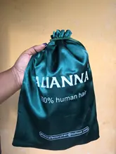 ALIANNA-extensiones de cabello humano para mujer, mechones de pelo largo y liso, brasileño, 32, 34, 36, 38 y 40 pulgadas, n. ° 1B, 30 pulgadas