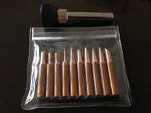 Punta de hierro para soldar de cobre puro, 900M-T, no magnético, estación de soldadura Hakko 936, puntas de soldadura con carcasa de manga 936 907