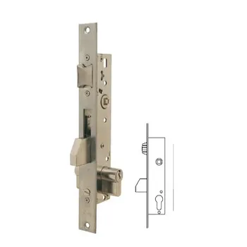 

LOCK MORTISE METAL 22X25MM 221625AI INOX ROD/PAL. DESL. Tesa