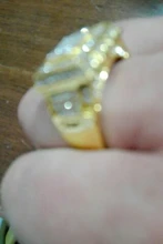 CC Rings For Men Luxury Fashion Jewelry 24K Gold Ring Cubic Zirconia Bridegroom Wedding