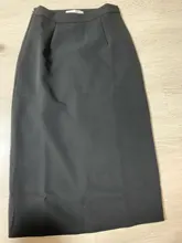 Girls Skirts Mid Brown Black Long Vintage High-Waist Winter Women Summer Femininas Straight