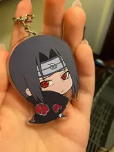 Keychain Cartoon Key-Ring-Holder-Bag Charm Anime Jewelry Gift Acrylic Double-Side Cute