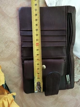 Pocket Purse Wallet Men Zipper Retro Genuine-Leather Skin-Coin Long 003B Soft Trendy