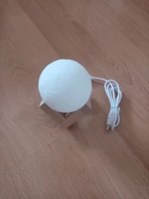 Night-Light Moon-Lamp Touch-Switch Bedroom-Decoration LED Birthday-Gift 3d-Print Rechargeable
