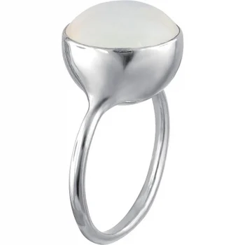 

Esthete ring with 1 agate of silver