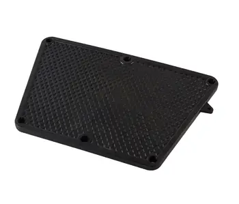 

The lining on the transom is external black, plastic