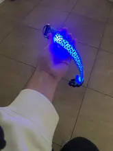 Neck-Belt Pet-Collar Led-Light Flashing Glowing Leopard Night-Safety Nylon Adjustable