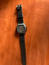 Correa de silicona para reloj de hombre, correa de goma de buceo deportiva negra de 18, 20 y 22mm, hebilla de acero inoxidable plateada para Casio