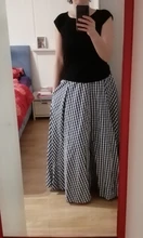 Faldas largas a cuadros para mujer, Faldas plisadas Vintage con cremallera, estilo bohemio con bolsillos, 2020