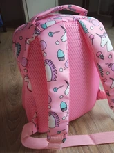 Mochila escolar para niñas, morral infantil de color rosa con estampado morado, bonito bolso escolar para guardería, impermeable, envío directo