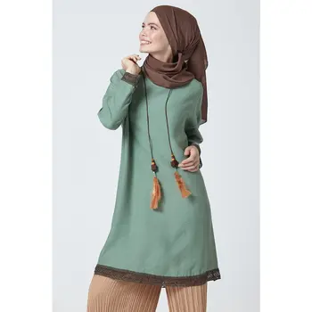 

Armine Filet Lace Detaylı Tunic Green 9 Y4828