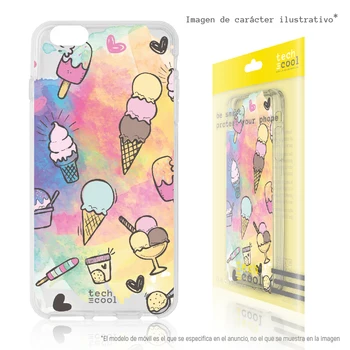 

FunnyTech®Case Silicone for IPhone 11 Pro Max L Mini Ice Cream artistic background