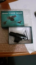 Fire Wolf-Mira iluminada telémetro para caza, rifle de retícula holográfica, visor de 4 retículas, láser rojo de 20 mm, ideal cacería, 4-12x50