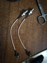 Conector hembra F a conector macho Rightangle, Cable de extensión de 15CM, 2 piezas