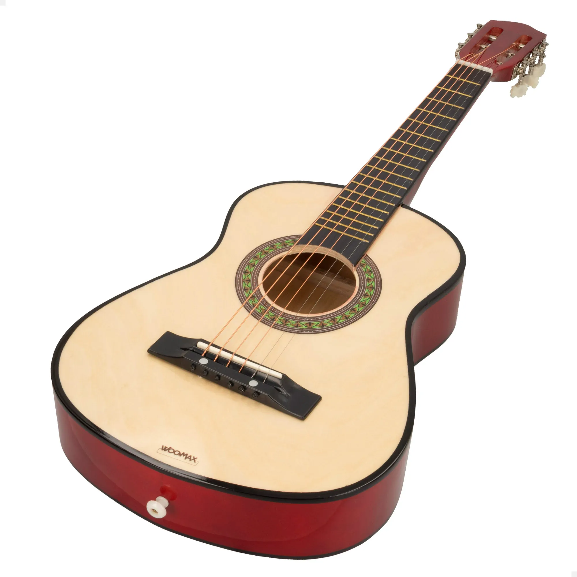 Wooden guitar for kids WOOMAX, wooden guitar toy, Spanish