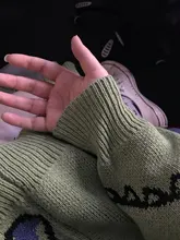 Suéter de moda Harajuku para hombre, ropa informal estilo Hip Hop, jersey de dibujos animados de dinosaurios, cuello redondo, suéteres de pareja informales de gran tamaño