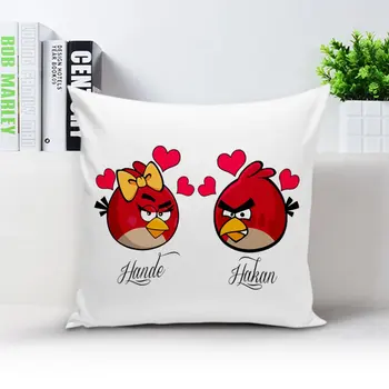 

Personalized Is Love Birds White Pillow Case