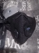 Máscara de cara de ciclista con filtros PM 2,5, Mascarilla anticontaminación con válvula de respiración de carbón activado para ciclismo