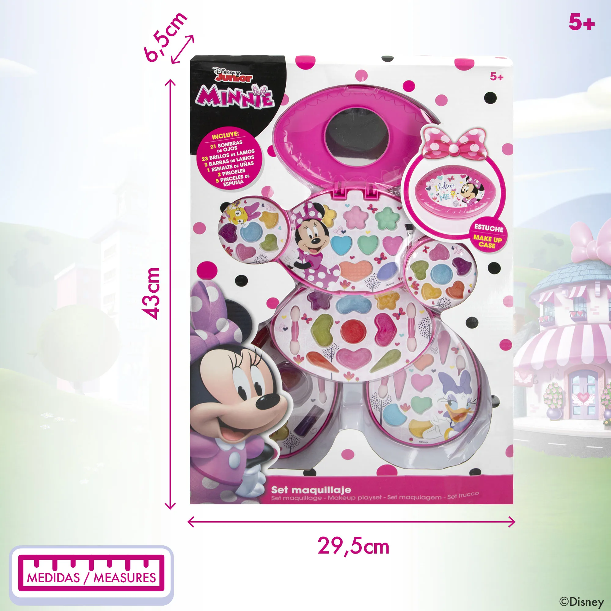 Disney 77199 Mallette Minnie Mouse Set de Maquillage pour Enfants 5 Ans