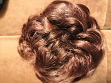 XINRAN-extensiones de moño sintético para mujeres y niños, moño desordenado y rizado, extensión de pelo para boda