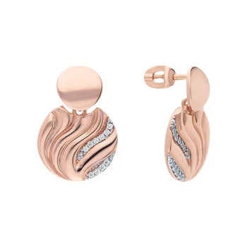 

Silver earrings with cubic zirconia sunlight sample 925